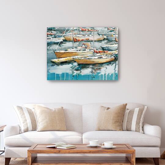 Blue Is The Code Canvas Giclee